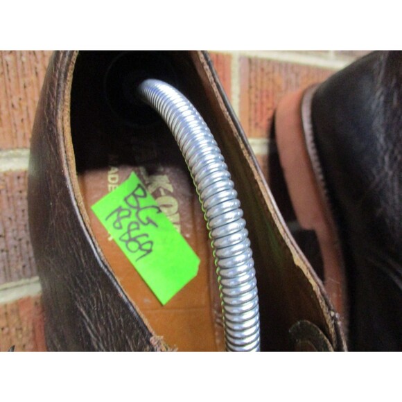 Walk-Over Dress Shoes Mens Brown Leather Derby Plain Toe Size 11.5 M USA